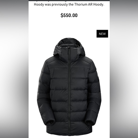 Arc'teryx Other - Arc’teryx Thorium Hoody Jacket